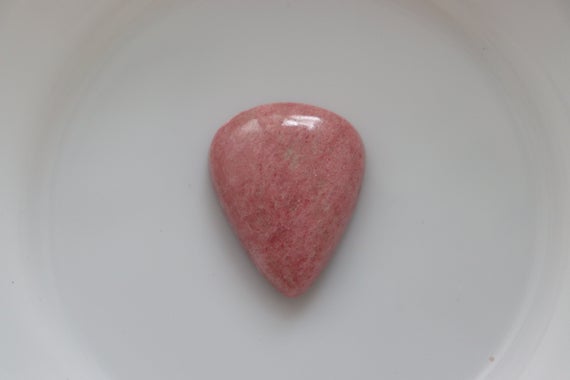 Natural Thulite Cabochon, Crystal, Thulite Pendant Necklace Jewelry Making Supply, Christmas Gift Jewellery Making, Smooth, Rare Thulite.