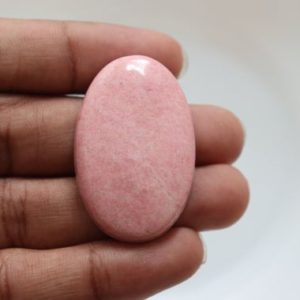 Natural Thulite Cabochon, Crystal, Thulite Pendant Necklace Jewelry Making Supply, Christmas Gift Jewellery Making, Smooth, Rare Thulite.