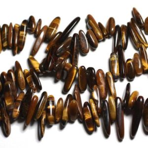 Shop Tiger Eye Chip & Nugget Beads! Wire 39cm 80pc env – stone beads – rock Chips sticks 12-25mm Tiger eye | Natural genuine chip Tiger Eye beads for beading and jewelry making.  #jewelry #beads #beadedjewelry #diyjewelry #jewelrymaking #beadstore #beading #affiliate #ad