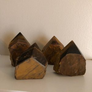 Shop Tiger Eye Points & Wands! Tiger Eye Point Crystal Half Polished Half Raw Point Rough Point | Natural genuine stones & crystals in various shapes & sizes. Buy raw cut, tumbled, or polished gemstones for making jewelry or crystal healing energy vibration raising reiki stones. #crystals #gemstones #crystalhealing #crystalsandgemstones #energyhealing #affiliate #ad