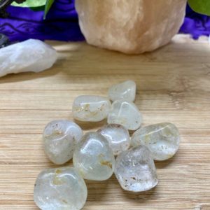 Shop Tumbled Topaz Crystals & Pocket Stones! Tumbled Silver Topaz Stones Set with Gift Bag and Note | Natural genuine stones & crystals in various shapes & sizes. Buy raw cut, tumbled, or polished gemstones for making jewelry or crystal healing energy vibration raising reiki stones. #crystals #gemstones #crystalhealing #crystalsandgemstones #energyhealing #affiliate #ad