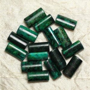 Shop Turquoise Bead Shapes! 4pc – Perles Pierre – Turquoise teintée bleu vert Rectangles 16x8mm – 4558550033185 | Natural genuine other-shape Turquoise beads for beading and jewelry making.  #jewelry #beads #beadedjewelry #diyjewelry #jewelrymaking #beadstore #beading #affiliate #ad