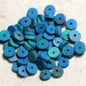 Shop Turquoise Rondelle Beads! 10pc – stone beads – dyed Turquoise Rondelles 8x2mm – 4558550082176 | Natural genuine rondelle Turquoise beads for beading and jewelry making.  #jewelry #beads #beadedjewelry #diyjewelry #jewelrymaking #beadstore #beading #affiliate #ad