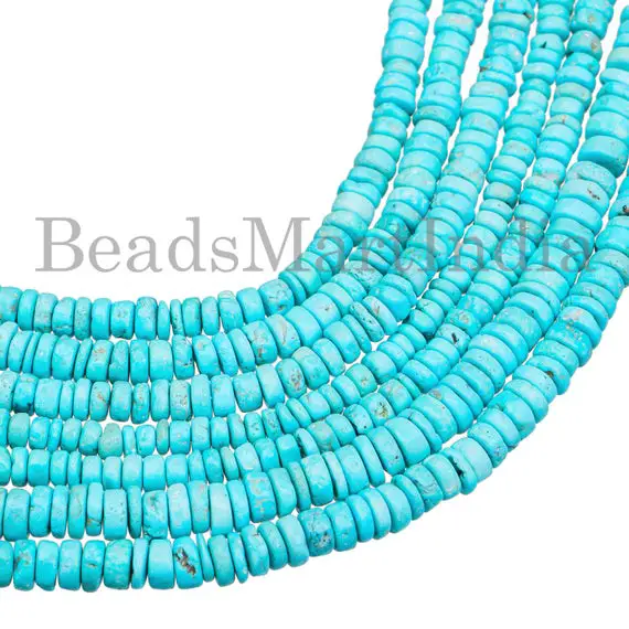 Turquoise Smooth Beads, Turquoise Tyre Shape Beads, Turquoise Smooth Tyre Shape Beads, Turquoise Plain Tyre Shape Beads, Turquoise Beads