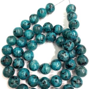 Shop Turquoise Round Beads! Natural Turquoise Smooth Round Beads Turquoise Round Ball Beads 8.MM Round Beads Turquoise Gemstone Beads Top Quality 1.MM Hole Beads | Natural genuine round Turquoise beads for beading and jewelry making.  #jewelry #beads #beadedjewelry #diyjewelry #jewelrymaking #beadstore #beading #affiliate #ad