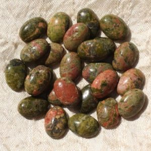 Cabochon de Pierre – Unakite Ovale 14x10mm – 1pc   4558550016935 | Natural genuine stones & crystals in various shapes & sizes. Buy raw cut, tumbled, or polished gemstones for making jewelry or crystal healing energy vibration raising reiki stones. #crystals #gemstones #crystalhealing #crystalsandgemstones #energyhealing #affiliate #ad
