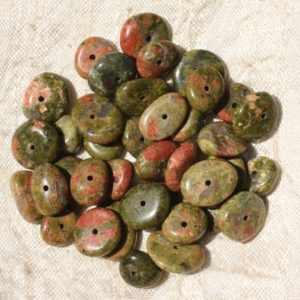 Shop Unakite Chip & Nugget Beads! 10pc – stone beads – Unakite Chips 8-15mm 4558550018502 pucks | Natural genuine chip Unakite beads for beading and jewelry making.  #jewelry #beads #beadedjewelry #diyjewelry #jewelrymaking #beadstore #beading #affiliate #ad