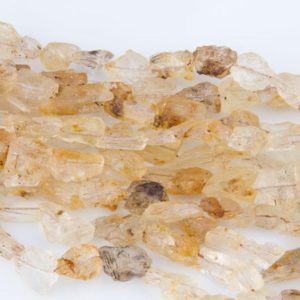 Yellow Topaz Gemstone Beads, Stones for Beading, Gemstone Beads, Beads for Necklace, Bracelet, Rock Nuggets, Raw Nugget Gemstone, GS12RK | Natural genuine chip Topaz beads for beading and jewelry making.  #jewelry #beads #beadedjewelry #diyjewelry #jewelrymaking #beadstore #beading #affiliate #ad