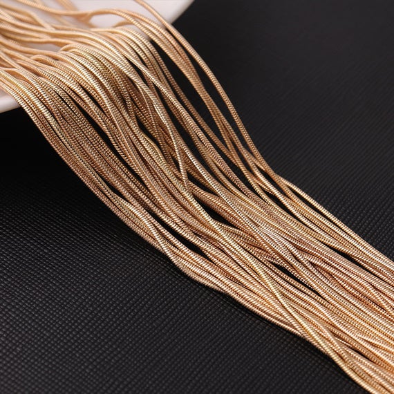 You Choose Length--plain Simple Gold Thin Chain, Bulk Chain, Jewelry Making Chain, Fine Chain, Gold Women Chain,chains Diy Making
