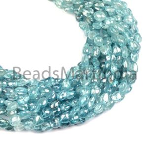 Blue Zircon Plain Nugget Beads, 7×9-7.5×10.5 mm Blue Zircon Smooth Nugget Beads, Blue Zircon Fancy Nugget Beads, Blue Zircon Plain Nuggets | Natural genuine chip Zircon beads for beading and jewelry making.  #jewelry #beads #beadedjewelry #diyjewelry #jewelrymaking #beadstore #beading #affiliate #ad