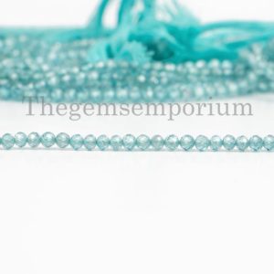 Blue Zircon Rondelle Beads, 3 MM Natural Blue Zircon Faceted Beads, Blue Zircon Rondelle Beads, Blue Zircon Beads, Wholesale Beads, | Natural genuine faceted Zircon beads for beading and jewelry making.  #jewelry #beads #beadedjewelry #diyjewelry #jewelrymaking #beadstore #beading #affiliate #ad