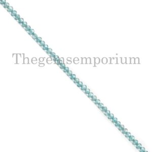 Natural Blue Zircon Faceted Rondelle ,2.25-2.5MM  Blue Zircon Faceted Beads, Blue Zircon Rondelle Beads, Blue Zircon Beads, Wholesale Beads | Natural genuine faceted Zircon beads for beading and jewelry making.  #jewelry #beads #beadedjewelry #diyjewelry #jewelrymaking #beadstore #beading #affiliate #ad