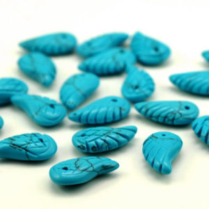 18X10MM  Turquoise Gemstone Carved Angel Wing Beads BULK LOT 2,6,12,24,48 (90187163-001) | Natural genuine other-shape Gemstone beads for beading and jewelry making.  #jewelry #beads #beadedjewelry #diyjewelry #jewelrymaking #beadstore #beading #affiliate #ad