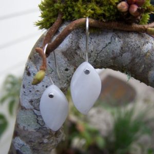 Shop Agate Earrings! White Agate faceted swirl briolette, sterling silver earrings | Natural genuine Agate earrings. Buy crystal jewelry, handmade handcrafted artisan jewelry for women.  Unique handmade gift ideas. #jewelry #beadedearrings #beadedjewelry #gift #shopping #handmadejewelry #fashion #style #product #earrings #affiliate #ad