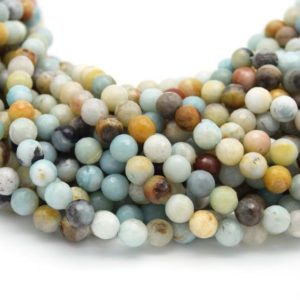 Shop Amazonite Faceted Beads! Multi-color Amazonite Beads- Flower Amazonite – Faceted Round Natural Gemstone Beads – 4mm 6mm 8mm 10mm 12mm Available | Natural genuine faceted Amazonite beads for beading and jewelry making.  #jewelry #beads #beadedjewelry #diyjewelry #jewelrymaking #beadstore #beading #affiliate #ad
