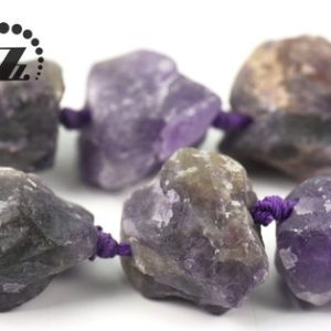 Shop Amethyst Chip & Nugget Beads! Amethyst,Matte Cut Nugget beads, Nugget Beads, Matte Chunky, Gemstone Crystal, Dark Purple, 17-18×21-28mm,15" full strand | Natural genuine chip Amethyst beads for beading and jewelry making.  #jewelry #beads #beadedjewelry #diyjewelry #jewelrymaking #beadstore #beading #affiliate #ad