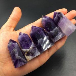 Dog Tooth Amethyst Crystal Tower Point Purple Quartz Obelisk Standing Point Meditation Tool Healing Reiki Crystal Grid Supplies Generator | Natural genuine stones & crystals in various shapes & sizes. Buy raw cut, tumbled, or polished gemstones for making jewelry or crystal healing energy vibration raising reiki stones. #crystals #gemstones #crystalhealing #crystalsandgemstones #energyhealing #affiliate #ad