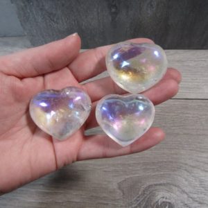 Shop Angel Aura Quartz Stones & Crystals! Angel Aura Quartz Heart About 38 mm Shaped Stone | Natural genuine stones & crystals in various shapes & sizes. Buy raw cut, tumbled, or polished gemstones for making jewelry or crystal healing energy vibration raising reiki stones. #crystals #gemstones #crystalhealing #crystalsandgemstones #energyhealing #affiliate #ad