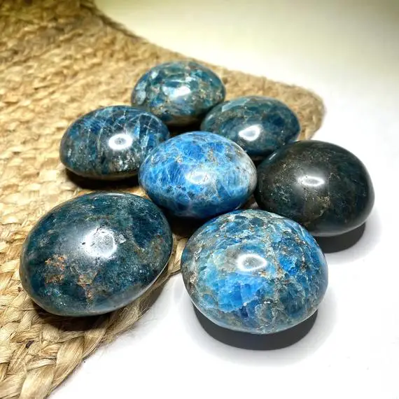 Blue Apatite Palm Stone