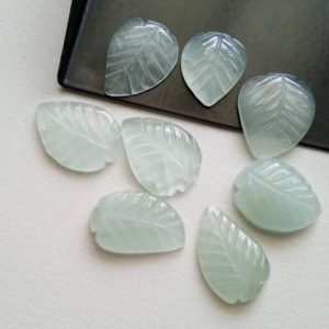 Shop Aquamarine Cabochons! 13-16mm Aquamarine Cabochons, Natural Hand Carved Leaf Shape Cabochons, Aquamarine Flat Back Cabochons for Jewelry, 5 Pcs – PDG235 | Natural genuine stones & crystals in various shapes & sizes. Buy raw cut, tumbled, or polished gemstones for making jewelry or crystal healing energy vibration raising reiki stones. #crystals #gemstones #crystalhealing #crystalsandgemstones #energyhealing #affiliate #ad