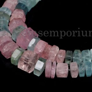 Shop Aquamarine Faceted Beads! High Quality Multi Aquamarine Tyre Beads, Multi Aquamarine Faceted Beads, 6.5-8 mm Multi Aquamarine tyre Beads, Multi Aquamarine Beads | Natural genuine faceted Aquamarine beads for beading and jewelry making.  #jewelry #beads #beadedjewelry #diyjewelry #jewelrymaking #beadstore #beading #affiliate #ad