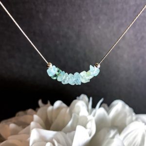 Shop Aquamarine Necklaces! Raw Aquamarine Necklace Pregnancy Anxiety Gifts Pisces Protection | Natural genuine Aquamarine necklaces. Buy crystal jewelry, handmade handcrafted artisan jewelry for women.  Unique handmade gift ideas. #jewelry #beadednecklaces #beadedjewelry #gift #shopping #handmadejewelry #fashion #style #product #necklaces #affiliate #ad