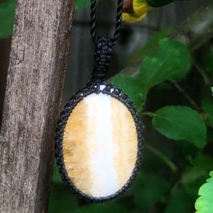 Yellow aragonite pendant necklace men, aragonite jewelry handmade, crystal healing necklace for women, macrame necklace for men, macrame | Natural genuine Gemstone pendants. Buy handcrafted artisan men's jewelry, gifts for men.  Unique handmade mens fashion accessories. #jewelry #beadedpendants #beadedjewelry #shopping #gift #handmadejewelry #pendants #affiliate #ad