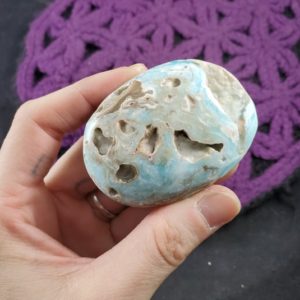 Shop Aragonite Shapes! Blue Aragonite Palmstone Crystals Magick Stones New Find Starseed polished Afghanistan | Natural genuine stones & crystals in various shapes & sizes. Buy raw cut, tumbled, or polished gemstones for making jewelry or crystal healing energy vibration raising reiki stones. #crystals #gemstones #crystalhealing #crystalsandgemstones #energyhealing #affiliate #ad