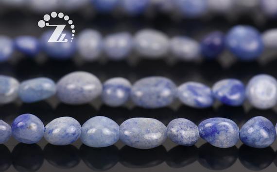 Blue Aventurine Smooth Pebble Chips Beads,chips Beads,irregular Nugget Chips Beads,natural,gemstone,5-8mm 8-12mm For Choice,15" Full Strand