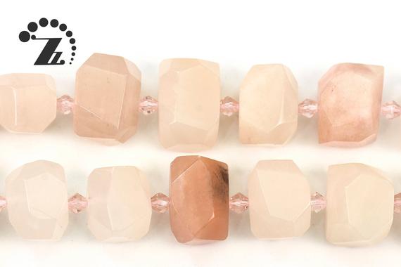Pink Aventurine Faceted Nugget Beads,irregular Bead,freedom Bead,centre Drilled Bead,natural,gemstone,diy Beads,11-13x16mm,15" Full Strand