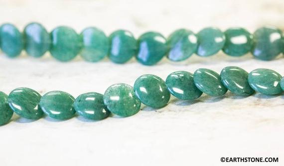 M/ Aventurine 12mm Lentil Beads 15.5" Strand Natural Quartz Gemstone Beads For Jewelry Making