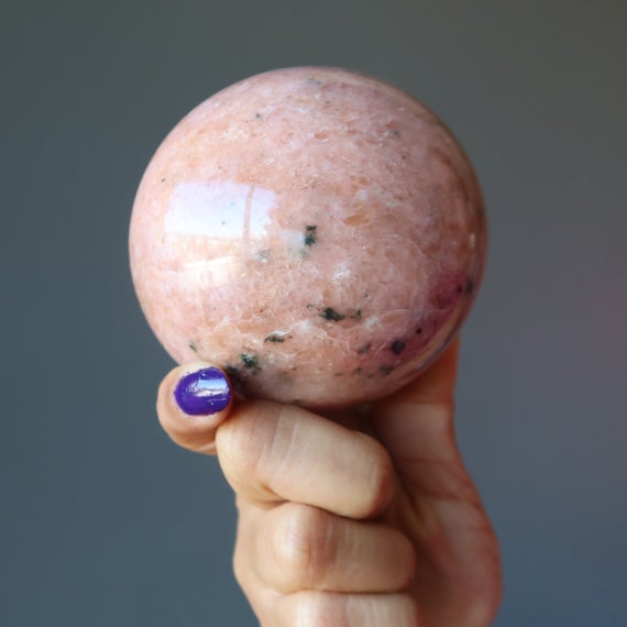 Pink Aventurine Sphere, Crystal Healing Ball
