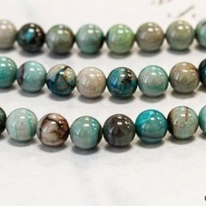Shop Azurite Beads! M/ Azurite 10mm/ 12mm/ 14mm Smooth Round Beads. 15" strand Genuine Azurite sphere beads for jewelry making | Natural genuine beads Azurite beads for beading and jewelry making.  #jewelry #beads #beadedjewelry #diyjewelry #jewelrymaking #beadstore #beading #affiliate #ad