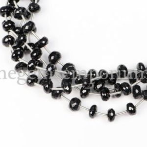 Shop Black Tourmaline Faceted Beads! Black Tourmaline Faceted Rondelle Beads, Black Tourmaline, Black Tourmaline Beads, Tourmaline Faceted Rondelle Beads, 7-8mm Tourmaline Beads | Natural genuine faceted Black Tourmaline beads for beading and jewelry making.  #jewelry #beads #beadedjewelry #diyjewelry #jewelrymaking #beadstore #beading #affiliate #ad