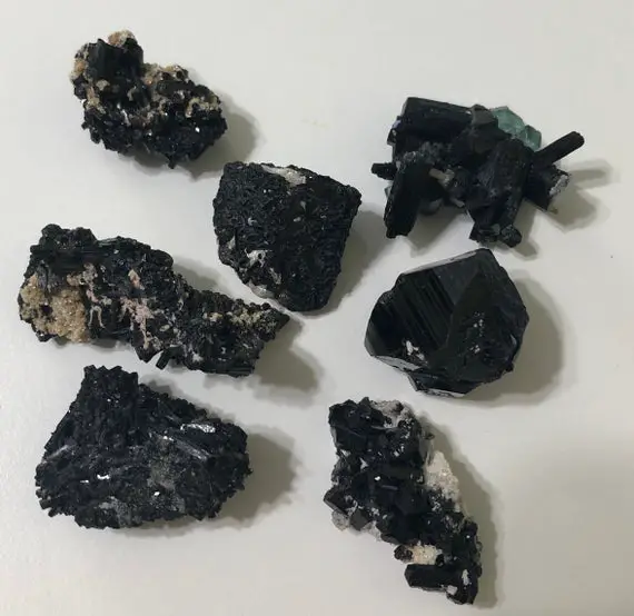 Black Tourmaline Very Tiny Natural Crystal From Erongo Namibia, Raw Stone, Protective Stone, Healing Crystal And Stones, Spiritual Stone