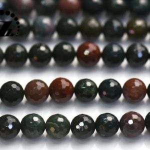 Shop Bloodstone Faceted Beads! India Bloodstone faceted (128 faces) round beads,bloodstone,natural,diy beads,4mm 6mm 8mm 10mm for choice,15" full strand | Natural genuine faceted Bloodstone beads for beading and jewelry making.  #jewelry #beads #beadedjewelry #diyjewelry #jewelrymaking #beadstore #beading #affiliate #ad