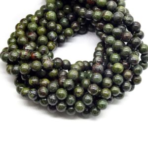 Shop Bloodstone Round Beads! Dragon Blood Stone Beads | Smooth Round Natural Dragon Blood Jasper Beads | 6mm 8mm 10mm 12mm Available | Natural genuine round Bloodstone beads for beading and jewelry making.  #jewelry #beads #beadedjewelry #diyjewelry #jewelrymaking #beadstore #beading #affiliate #ad