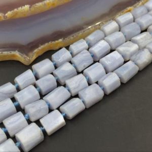 Shop Blue Lace Agate Chip & Nugget Beads! Faceted Blue Lace Agate Beads Lace Agate Cube Beads Nuggets Blue Gemstone Beads Tiny Nugget Beads Supplies 15.5" Full Strand | Natural genuine chip Blue Lace Agate beads for beading and jewelry making.  #jewelry #beads #beadedjewelry #diyjewelry #jewelrymaking #beadstore #beading #affiliate #ad