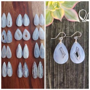 Shop Blue Lace Agate Earrings! Unique blue lace agate earrings.  Silver blue lace agate earrings | Natural genuine Blue Lace Agate earrings. Buy crystal jewelry, handmade handcrafted artisan jewelry for women.  Unique handmade gift ideas. #jewelry #beadedearrings #beadedjewelry #gift #shopping #handmadejewelry #fashion #style #product #earrings #affiliate #ad