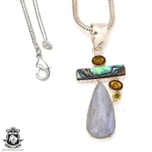 Shop Blue Lace Agate Pendants! Blue Lace Agate Abalone Energy Healing Necklace • Crystal Healing Necklace • Minimalist Necklace P7216 | Natural genuine Blue Lace Agate pendants. Buy crystal jewelry, handmade handcrafted artisan jewelry for women.  Unique handmade gift ideas. #jewelry #beadedpendants #beadedjewelry #gift #shopping #handmadejewelry #fashion #style #product #pendants #affiliate #ad