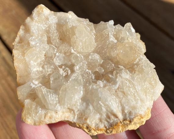 Sparkly Dogtooth Calcite Cluster From Geode From Morocco, Calcite Cluster, Lustrous Crystals, Birthday Gift For Friend #14
