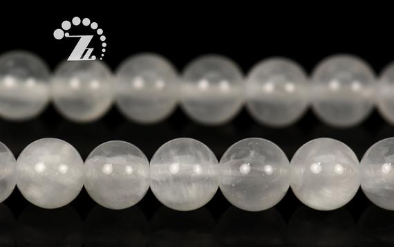 Genuine White Calcite Smooth Round Beads,genuine,natural,gemstone,diy Beads,jewelry Making,8mm,15" Full Strand