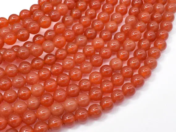 Carnelian, 6mm(6.3mm), Round Beads, 15 Inch, Full Strand, Approx. 63 Beads, Hole 1mm, A Quality (182054020)