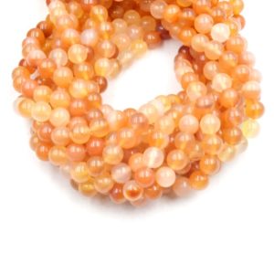 Shop Carnelian Beads! Carnelian Beads | Smooth Mixed Carnelian Round Beads | 6mm 8mm 10mm | Loose Gemstone Beads | Natural genuine beads Carnelian beads for beading and jewelry making.  #jewelry #beads #beadedjewelry #diyjewelry #jewelrymaking #beadstore #beading #affiliate #ad