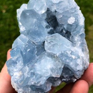 Raw Celestite Crystal Cluster (0.5" – 6.5") Blue Celestite Geode – Rough Celestite Crystal – Blue Celestine – Natural Celestite Cluster | Natural genuine stones & crystals in various shapes & sizes. Buy raw cut, tumbled, or polished gemstones for making jewelry or crystal healing energy vibration raising reiki stones. #crystals #gemstones #crystalhealing #crystalsandgemstones #energyhealing #affiliate #ad