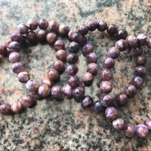 Shop Charoite Jewelry! Genuine Charoite  8-9mm Round Natural Purple Beads Finished Bracelet – 1piece | Natural genuine Charoite jewelry. Buy crystal jewelry, handmade handcrafted artisan jewelry for women.  Unique handmade gift ideas. #jewelry #beadedjewelry #beadedjewelry #gift #shopping #handmadejewelry #fashion #style #product #jewelry #affiliate #ad