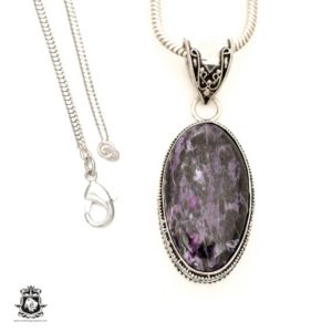 Shop Charoite Pendants! Russian CHAROITE Pendant & FREE 3MM Italian 925 Sterling Silver Chain V1791 | Natural genuine Charoite pendants. Buy crystal jewelry, handmade handcrafted artisan jewelry for women.  Unique handmade gift ideas. #jewelry #beadedpendants #beadedjewelry #gift #shopping #handmadejewelry #fashion #style #product #pendants #affiliate #ad