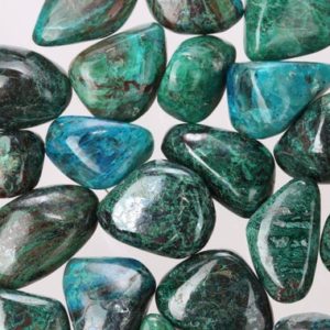 Shop Chrysocolla Stones & Crystals! Tumbled Raw Chrysocolla Pieces, Tumbled Rough Chrysocolla, Tumbled Chrysocolla Crystal, TumbledChrysocolla | Natural genuine stones & crystals in various shapes & sizes. Buy raw cut, tumbled, or polished gemstones for making jewelry or crystal healing energy vibration raising reiki stones. #crystals #gemstones #crystalhealing #crystalsandgemstones #energyhealing #affiliate #ad
