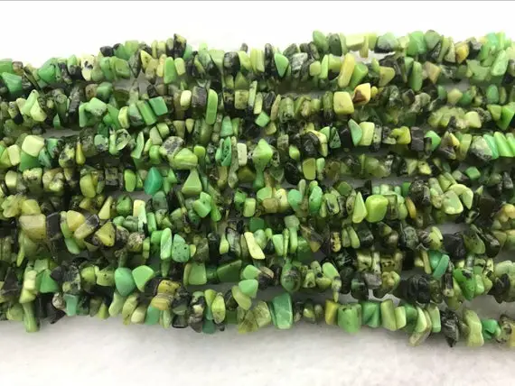 Natural Chrysoprase 5-8mm Chips Genuine Green Loose Nugget Beads 34 Inch Jewelry Supply Bracelet Necklace Material Support