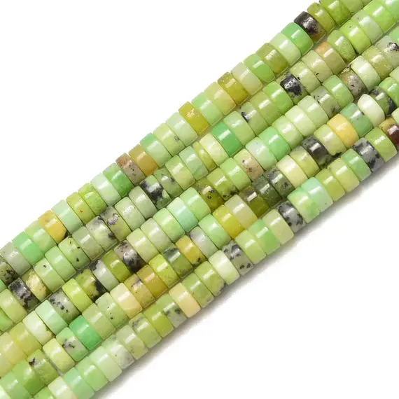 Chinese Chrysoprase Heishi Disc Beads Size 2x4mm 15.5'' Per Strand